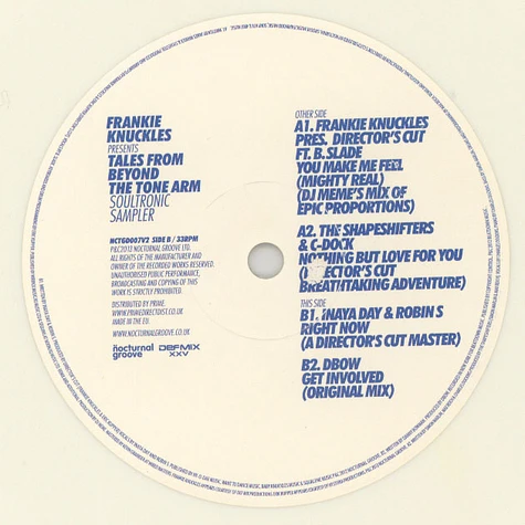 Frankie Knuckles - Tales From Beyond The Tone Arm (Soultronic Sampler)