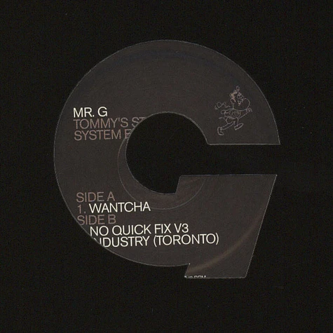 Mr. G - Tommy's Stereo System E.P.