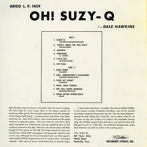 Dale Hawkins - Oh! Suzy-Q