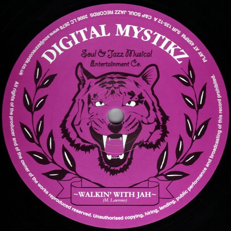 Digital Mystikz - Walkin' With Jah / Earth A Run Red