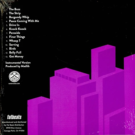 MED, Blu & Madlib - Bad Neighbor Beats Purple / Black Vinyl Edition