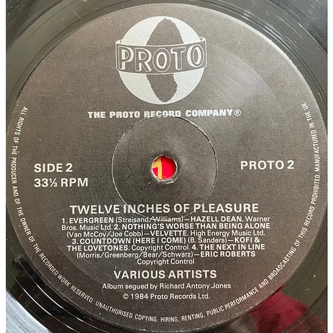 V.A. - Twelve Inches Of Pleasure (Volume 2)
