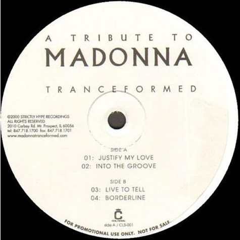 V.A. - A Tribute To Madonna : Tranceformed