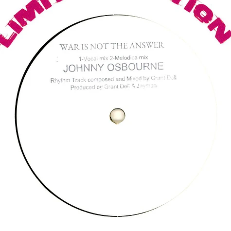 Johnny Osbourne, Ben Aarons / Legsman - War Is Not The Answer, Melodica / Dub