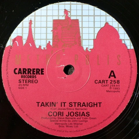Cori Josias - Takin' It Straight