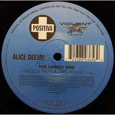 Alice Deejay - The Lonely One