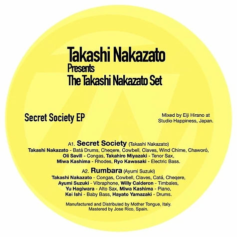 Takashi Nakazato Pres. "The Takashi Nakazato Set" - Secret Society EP