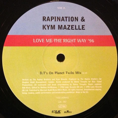 The Rapino Brothers & Kym Mazelle - Love Me The Right Way '96
