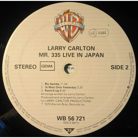 Larry Carlton - Mr. 335 - Live In Japan