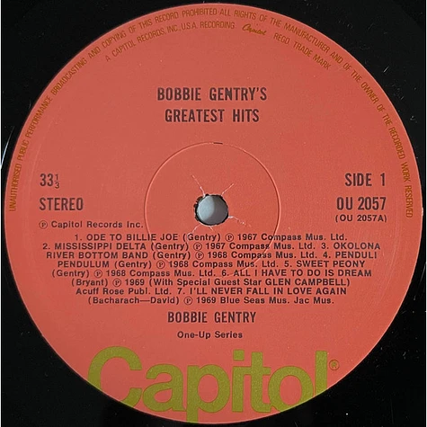 Bobbie Gentry - Bobbie Gentry's Greatest Hits