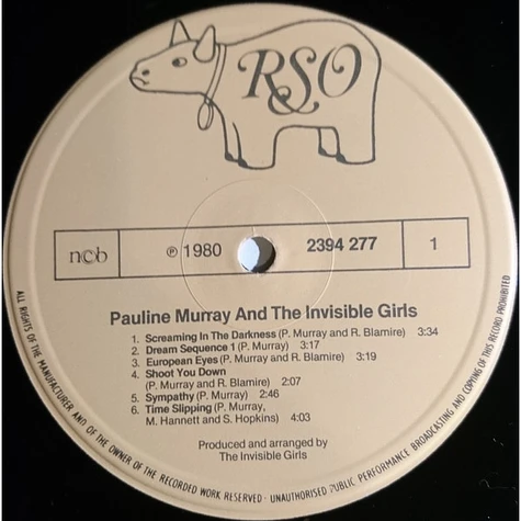 Pauline Murray And The Invisible Girls - Pauline Murray And The Invisible Girls