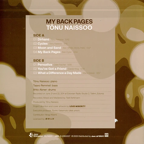 Tonu Naissoo - My Back Pages