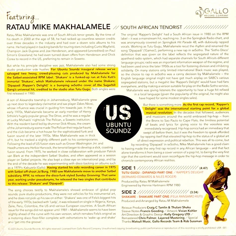 Ratau Mike Makhalemele - Dipapadi / Shakare HHV Summer Of Jazz Germany Exclusive Vinyl Edition