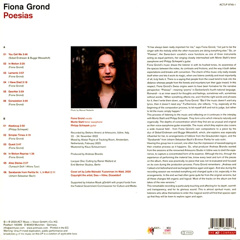 Fiona Grond - Poesias