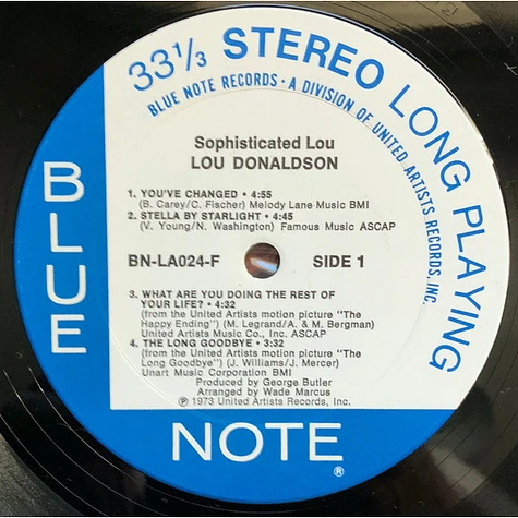 Lou Donaldson - Sophisticated Lou - Vinyl LP - 1973 - US