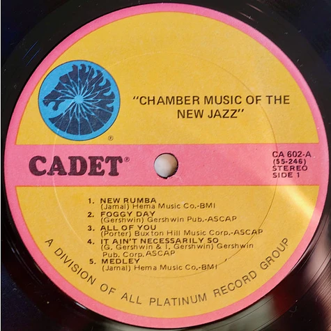 Ahmad Jamal - Chamber Music Of The New Jazz