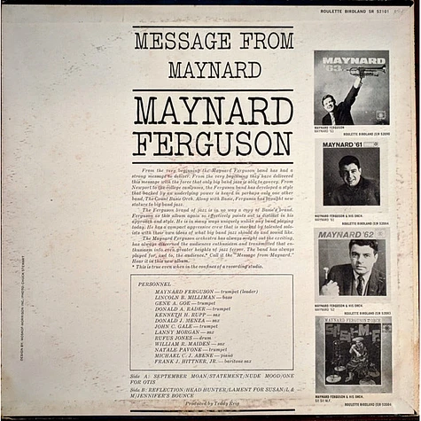 Maynard Ferguson - Message From Maynard