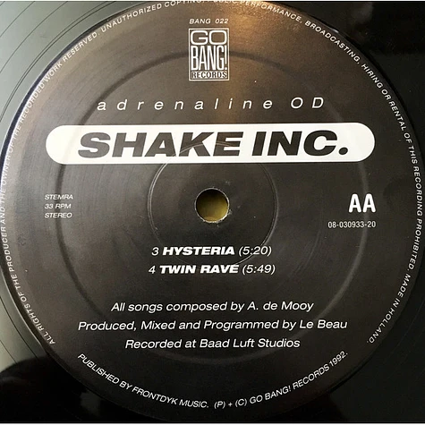 Shake Inc. - Adrenalin OD