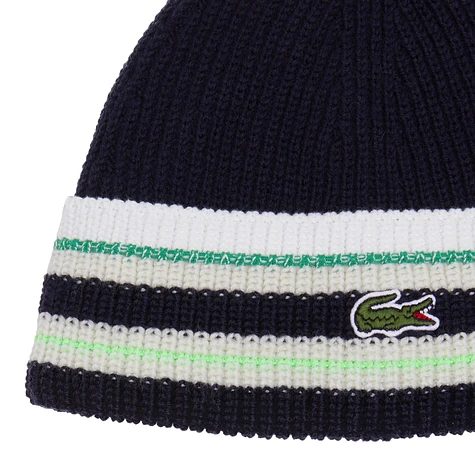Lacoste - Striped Knitted Cap
