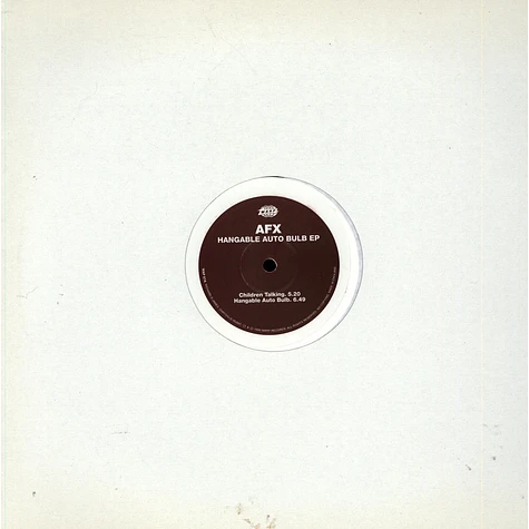 Aphex Twin - Hangable Auto Bulb EP - Vinyl 12