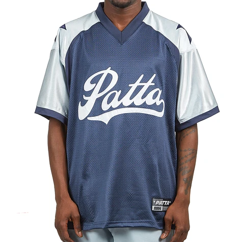 Patta Respect Football Jersey - Blue Nights / Pearl Blue - XL - Men