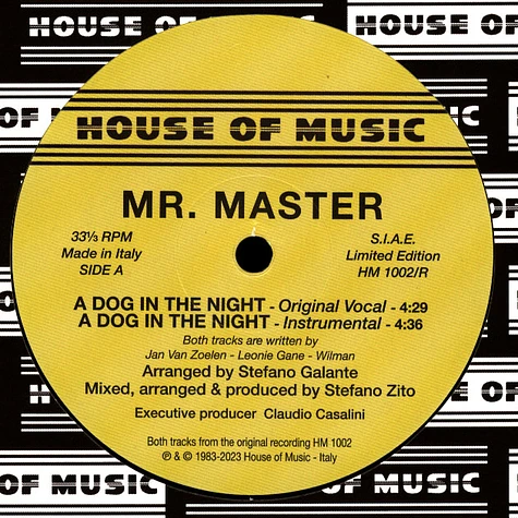 Mr. Master - A Dog In The Night