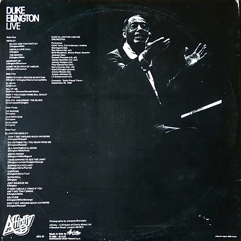 Duke Ellington And His Orchestra - Live