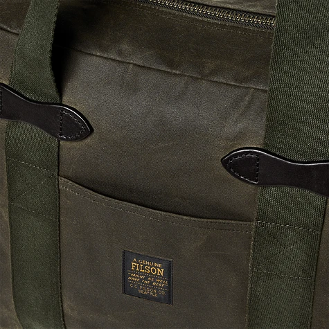 Filson - Tin Cloth Tote Bag With Zipper