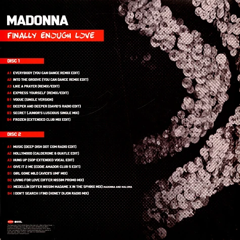 Madonna - Finally Enough Love Silver Vinyl Edition