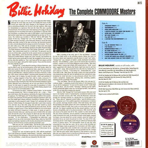 Billie Holiday - The Complete Commodore Masters Brown Vinyl Edition