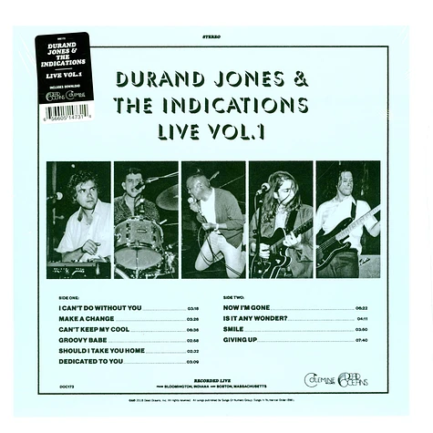 Durand Jones & The Indications - Durand Jones & The Indications Live Volume 1