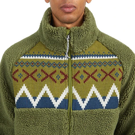 Knit Paneled Fleece Jacket – thisisneverthat® INTL