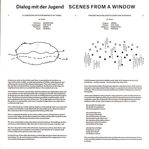 Dialog Mit Der Jugend - Scenes From A Window