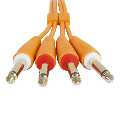 UDG - Ultimate Audio Cable Set 1/4'' Jack-1/4'' Jack Orange Straight 3m