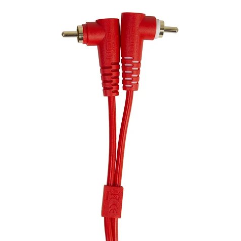 UDG - Ultimate Audio Cable Set RCA Straight-RCA Angled Red 3m