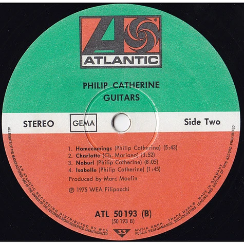Philip Catherine - Guitars