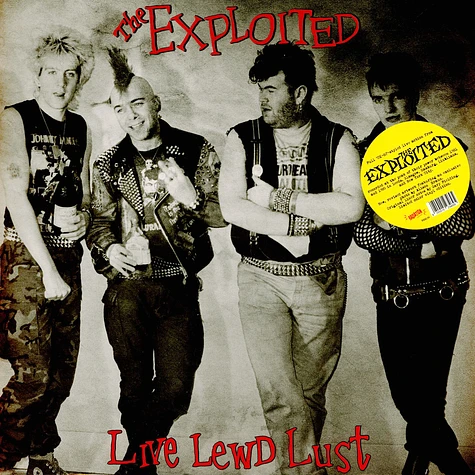 The Exploited - Live Lewd Lust Yellow Vinyl Edtion