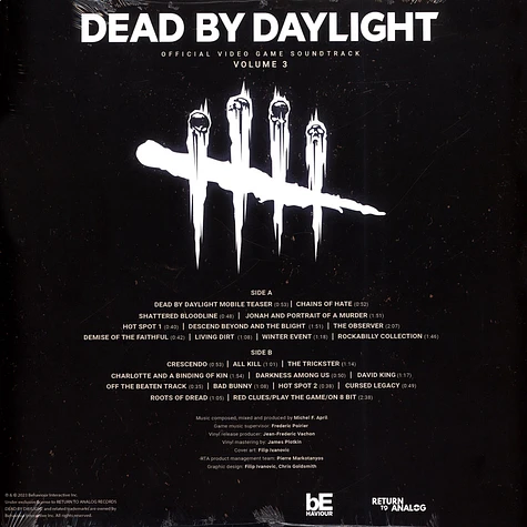 V.A. - Dead By Daylight Vol 3 Canadian Exclusive