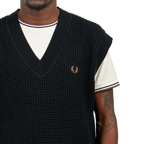 Fred Perry - Contrast Texture Knitted Tank