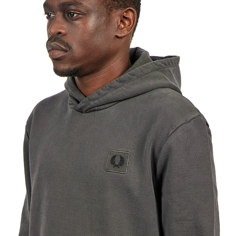 Fred Perry Heavy Weight Hooded Sweatshirt Gunmetal HHV