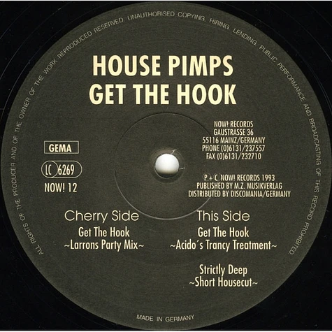 House Pimps - Get The Hook