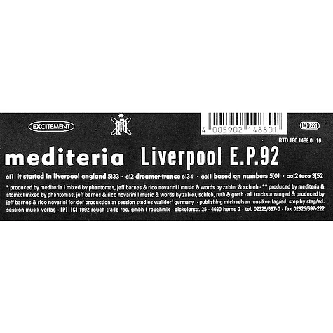 Mediteria - Liverpool E.P.92