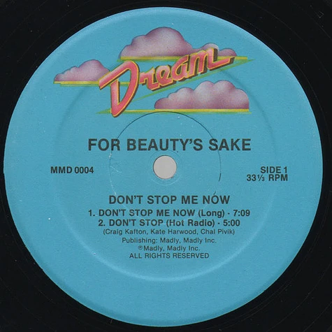 For Beauty's Sake - Don't Stop Me Now