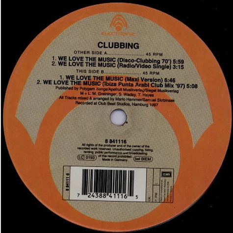 Clubbing - We Love The Music