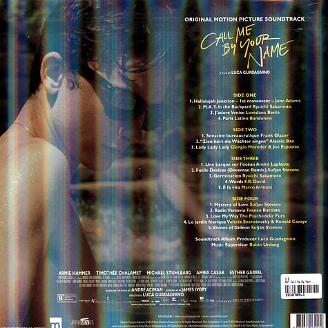 V.A. - OST Call Me By Your Name Velvet Purple Vinyl Edition