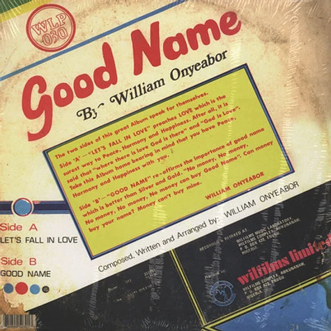 William Onyeabor - Good Name