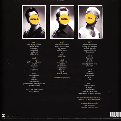 Green Day - Nimrod (25th Anniversary Edition) Silver - Vinyl