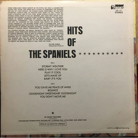 The Spaniels - Hits Of The Spaniels