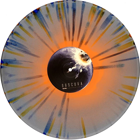 Obscura - Cosmogenesis Orange Silver Blue Color Merge & Orange Silver Blue Splatter Vinyl Edition