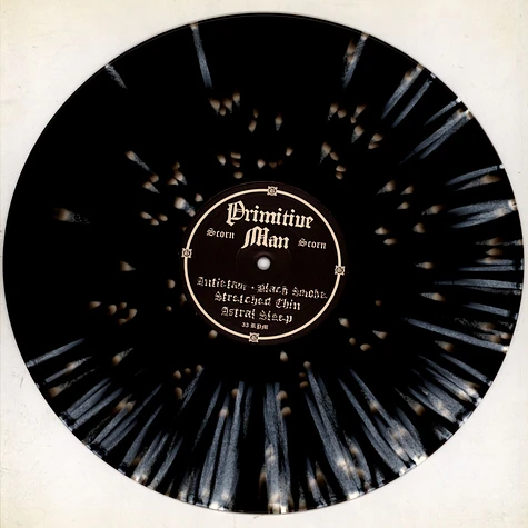 Primitive Man - Scorn Ice With Heavy Bone White Splatter Vinyl Edition